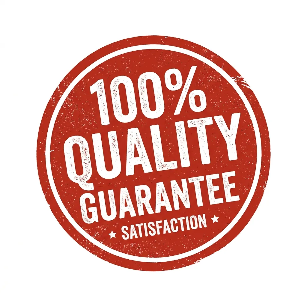 Quality Guarantee 100% Quality Guarantee