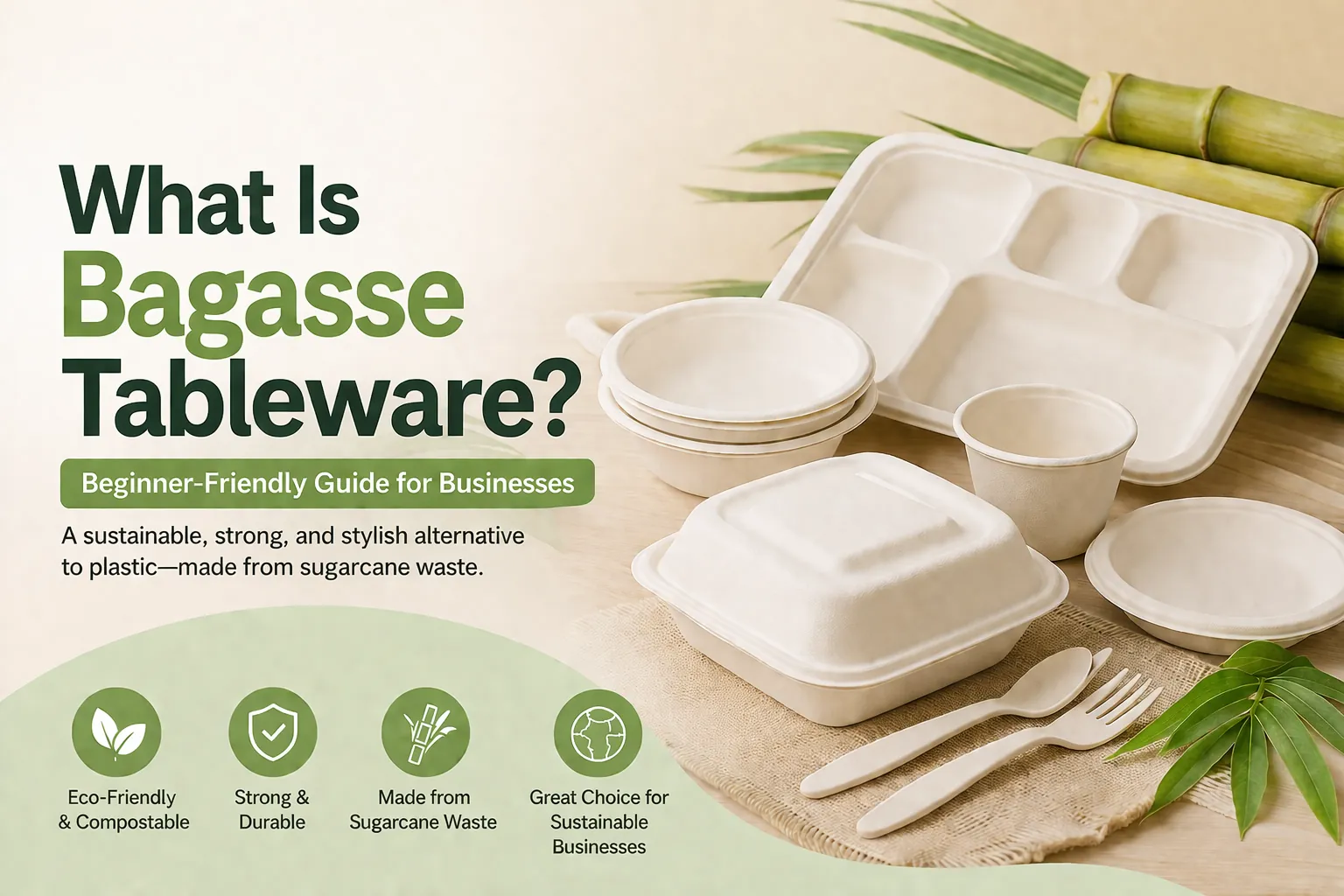 What Is Bagasse Tableware? Beginner-Friendly Guide for Businesses