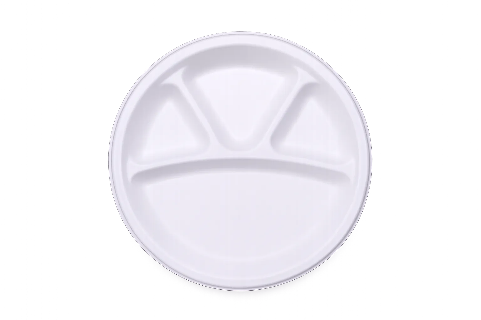 12" 4 Compartmet Plate